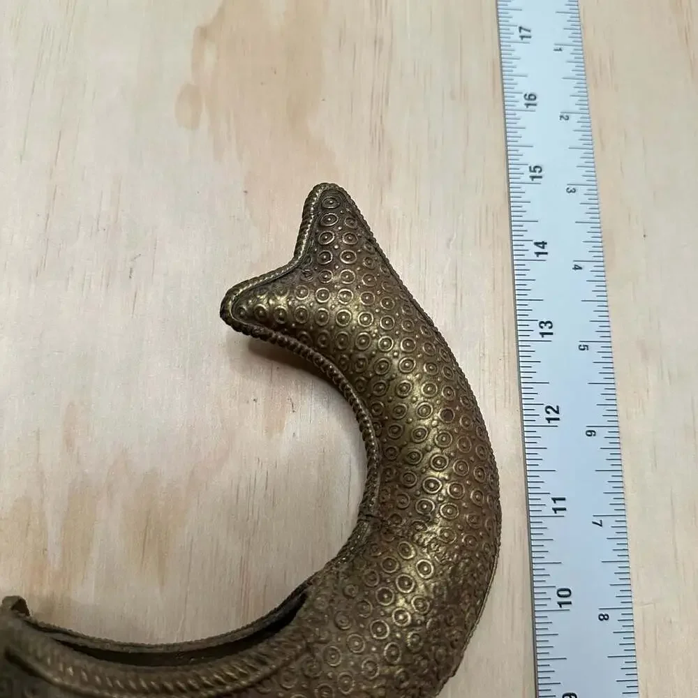 Vintage Brass Fish Figural Censer Incense Vessel